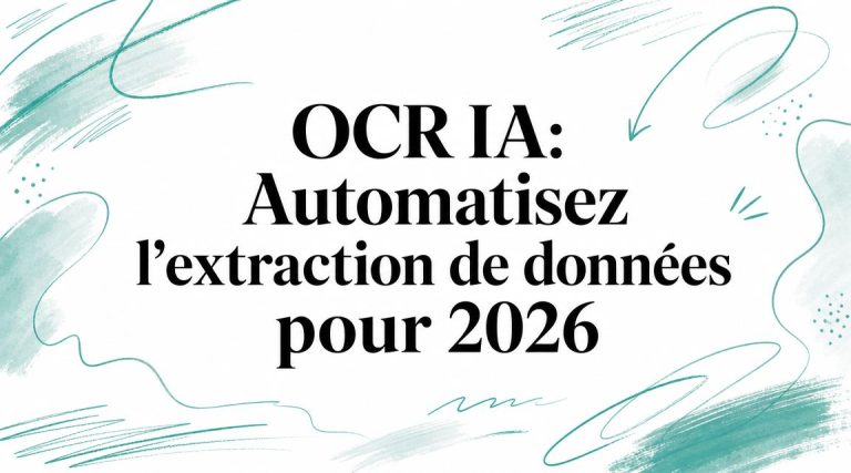OCR IA: Automatisez l&rsquo;extraction de données pour 2026