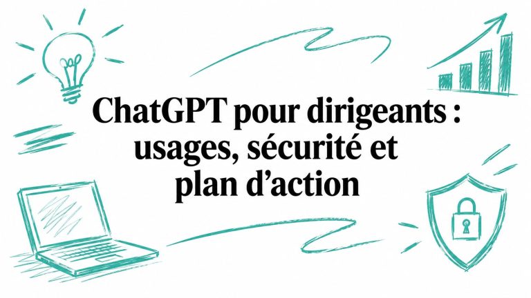 ChatGPT pour dirigeants : usages, sécurité et plan d&rsquo;action
